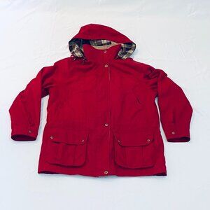 Westbound red barn coat Medium plaid flannel
